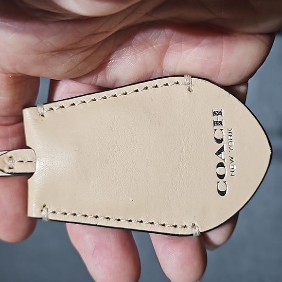 Coach Leather Hang Tag  Bag Charm - Picture 6 of 7